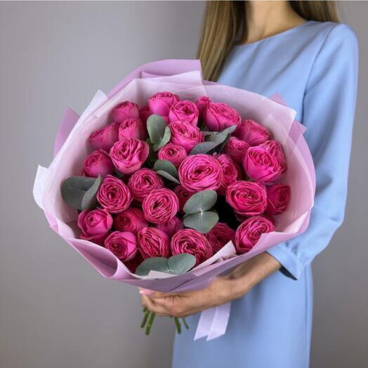 Букет из 15 роз Pink Peony - 1012