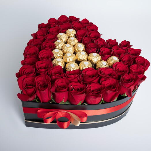 Flowers And Chocolates In A Box-1477