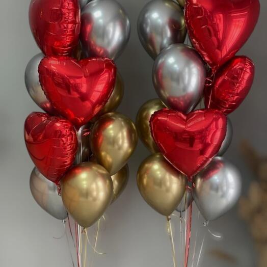Love balloons set