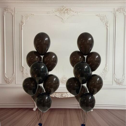 Black Beauty - 16 Helium Ballon Set
