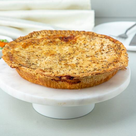 Куриный пирог с грибами