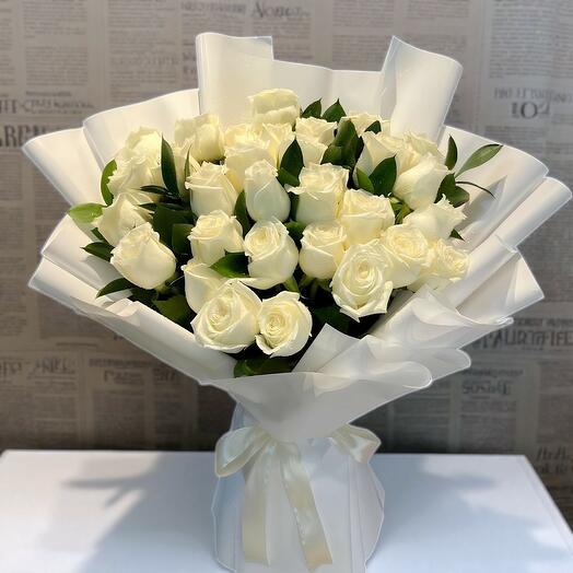 White Rose Bouquet