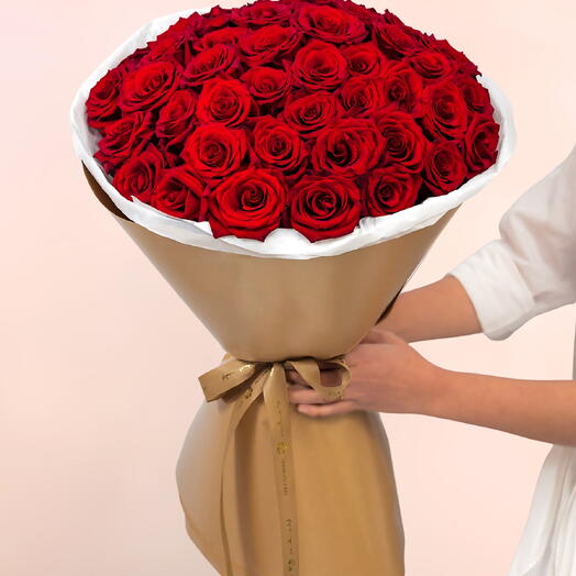 Bouquet de 51 roses rouges