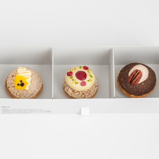 Choux Collection (Mango Vanilla, Coffee   Praline, Pistachio   Raspberry)
