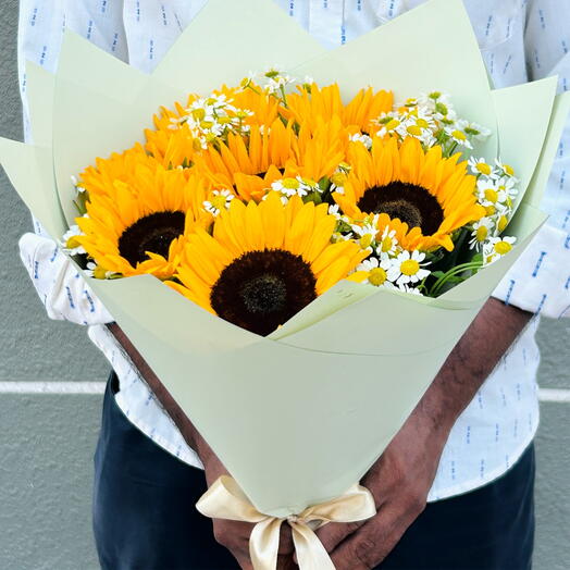 Специальный букет подсолнухов Al jawaz