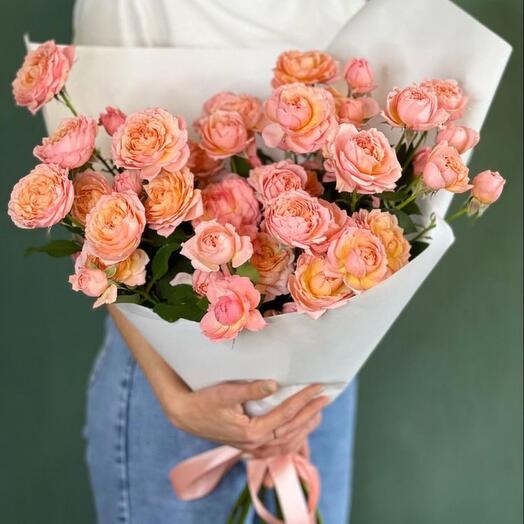 11 roses Juliette pêche-1268