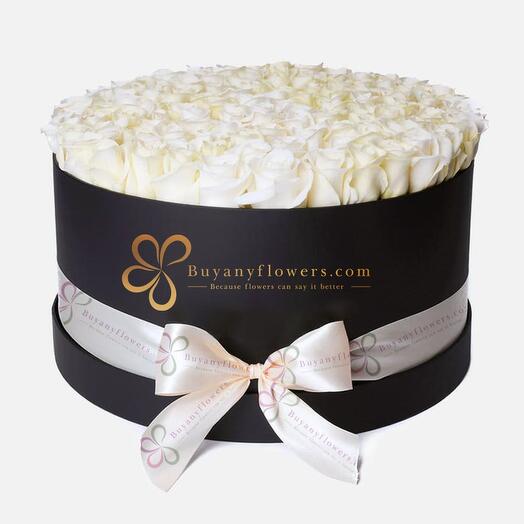 Enchanted White Rose Arrangement