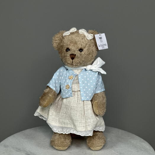 Sky Dot Cardigan Bear