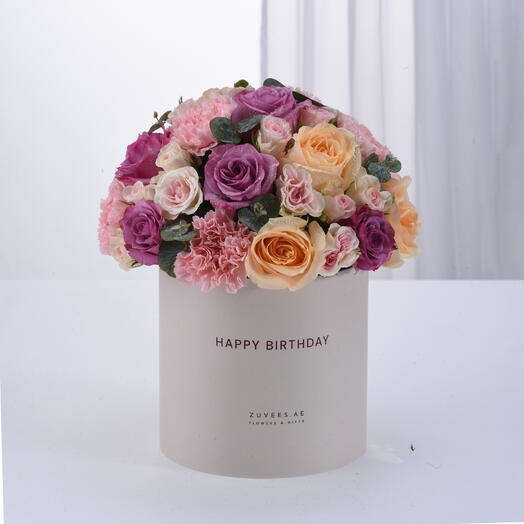 Blush   Lavender Birthday Bloom Box