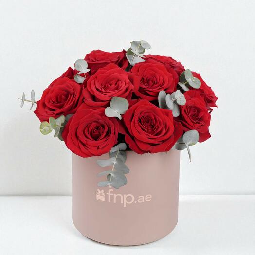 Red Roses in Box