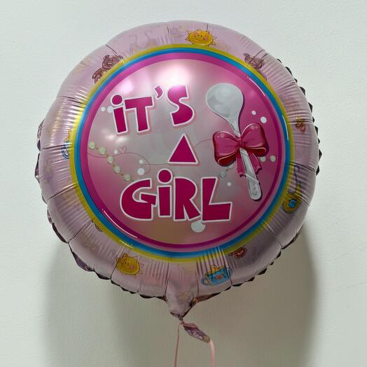 Baby Girl Foil Balloon | Helium-Filled Celebration Surprise