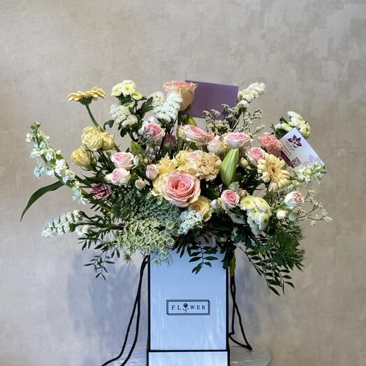 Nuance de rose et de blanc