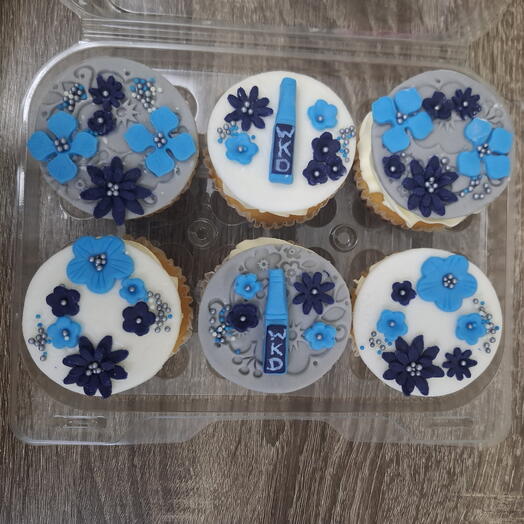 Цветы капкейки