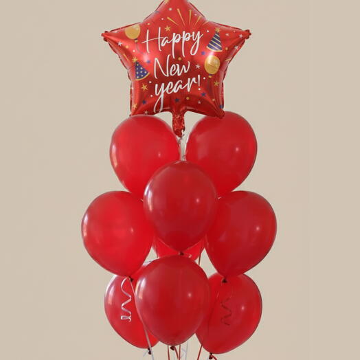 Шары «С Новым годом» - гелиевые шары - новогодние подарки