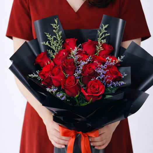 Rosas Carmesí Negras