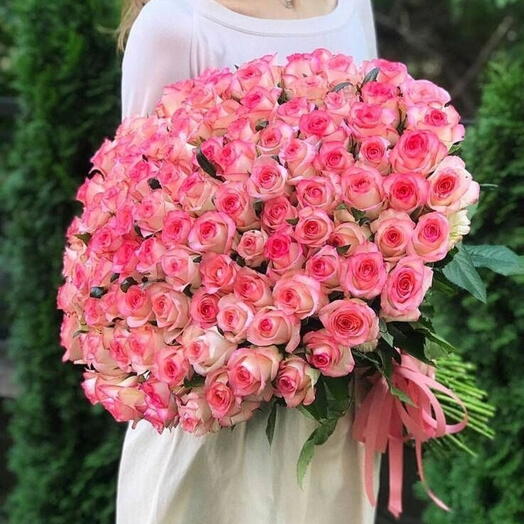 101 Pink Roses Luxury Bouquet XL Size