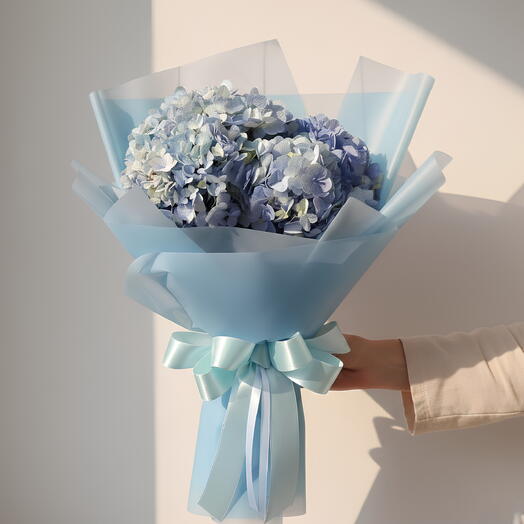 Blue Hydrangea bouquet