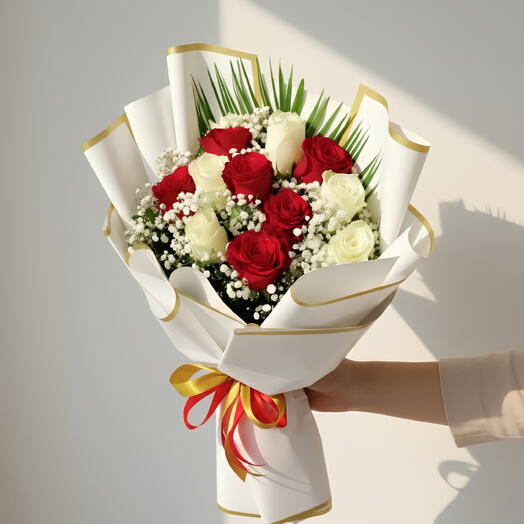 Букет смешанных роз