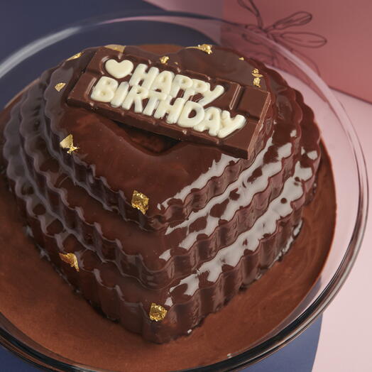 Vanillina Signature Heart Chocolate Cake
