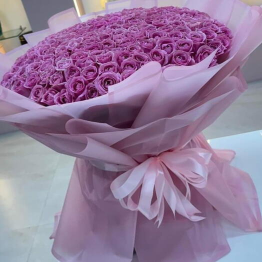 Bouquet de roses roses