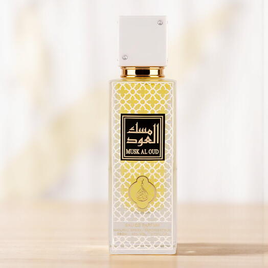 Musk Al Oud Perfume, Eau de Parfum, 80 ML - Violet   Peony Fragrance with Moss, Musk, Woody Notes, Long Lasting