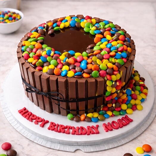 Chocolate Candy KitKat Cake