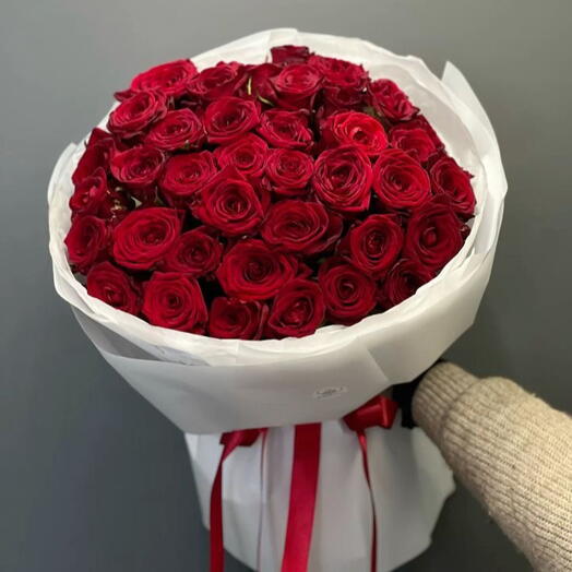 Luxury 50 Red Rose Bouquet 1143