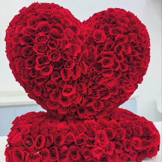 Розовое сердце