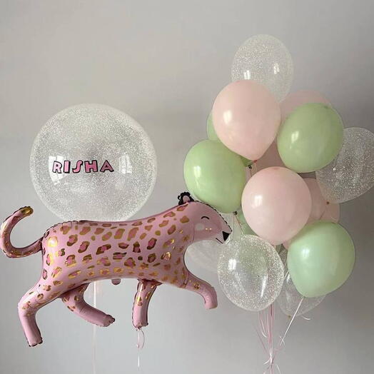 Pink Chepadra Helium Balloon Set