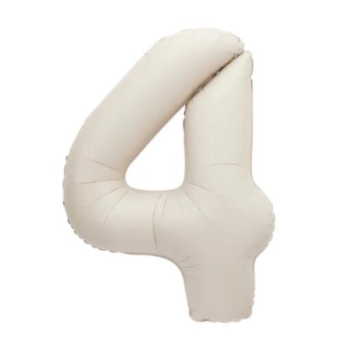 Giant Matte Nude Number 4 Balloon