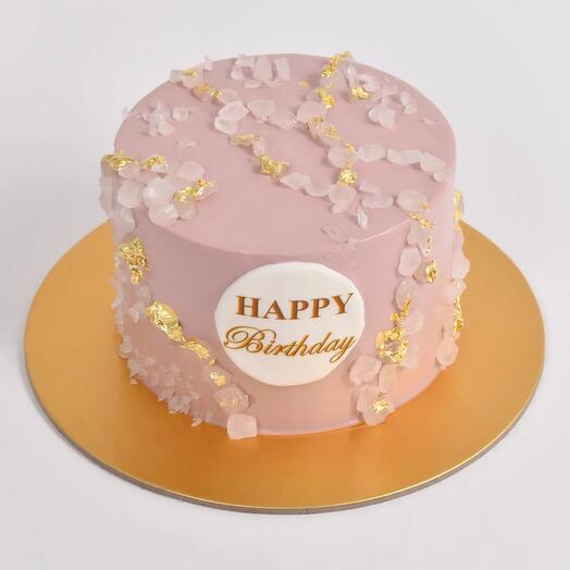 Gâteau au chocolat Célébration Floraison rose