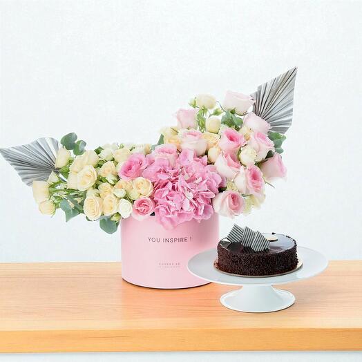 Наследие в цвету   Комбо с шоколадным тортом