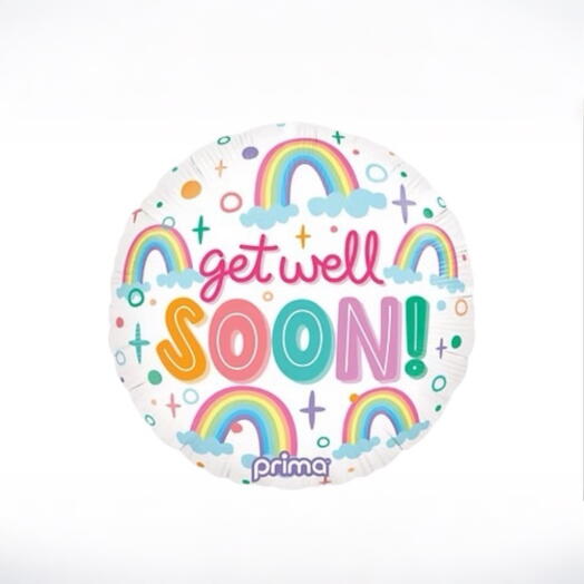 Радужный фольгированный шар «Скорейшего выздоровления» 7263