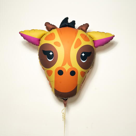 Фольгированный шар «Джунглевый жираф» 7089