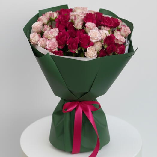 Wild Darling - Pink and Red Spray Rose Bouquet