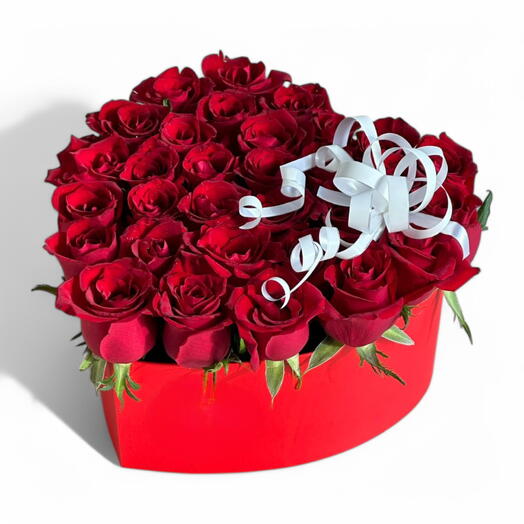 31Heart Red Rose Box