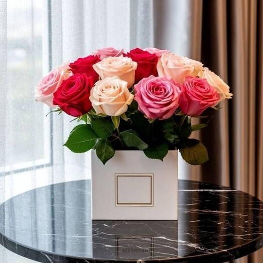 Boîte de roses Amour éternel