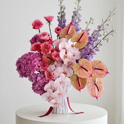 Розовый антуриум Элегантность