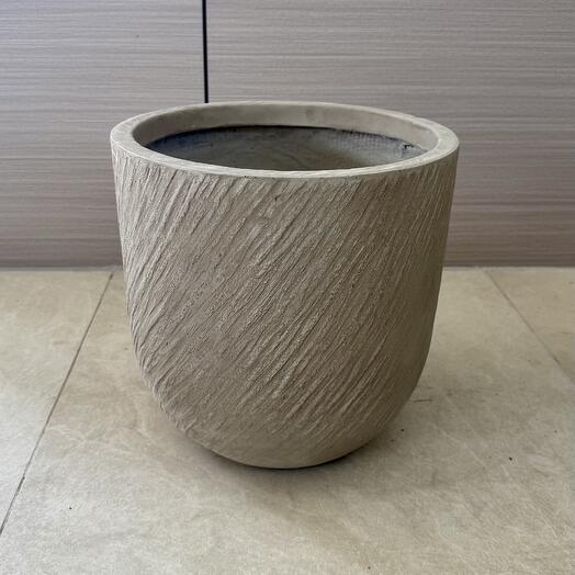 Горшок GRC бежевого цвета 31x31x31 см