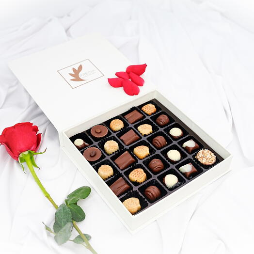 Caja glamurosa de chocolates
