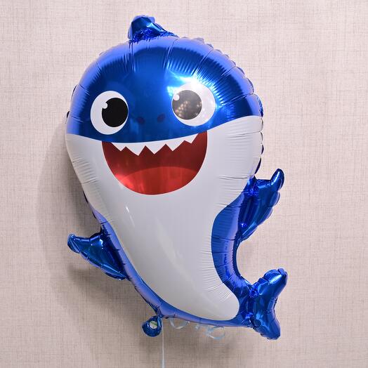 Blue Baby Shark Foil Balloon  6805