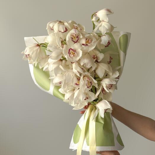 White orchids (4 pcs)