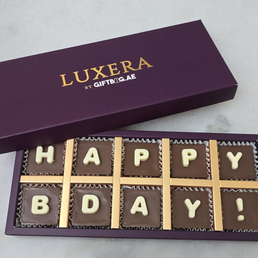 10 шт. шоколадок Happy Bday от LUXERA