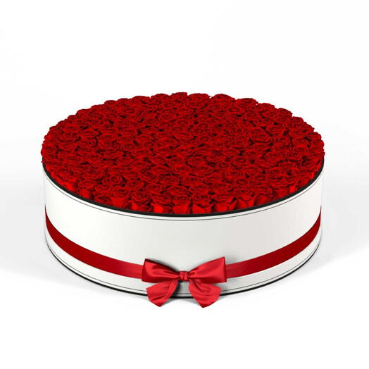 Circle of Love - 101 RedRose in Round Box