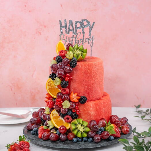 Over The Top Birthday Melon Cake (12- 22 ppl)