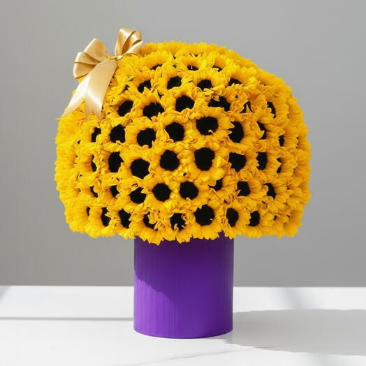 Подсолнухи в коробке