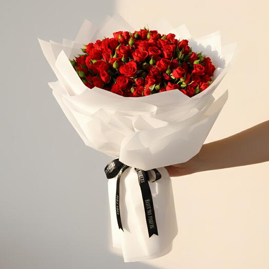 Red Baby roses bouquet