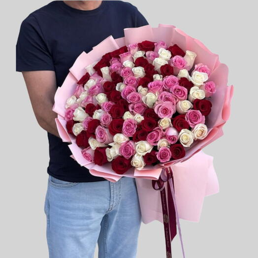Mother s day Euphoria _ Mixed Roses Bouquet