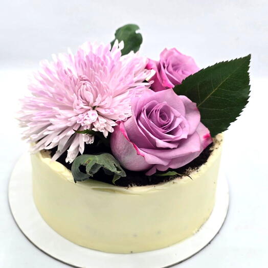 Mothers Purple Daisy Bloom Cake