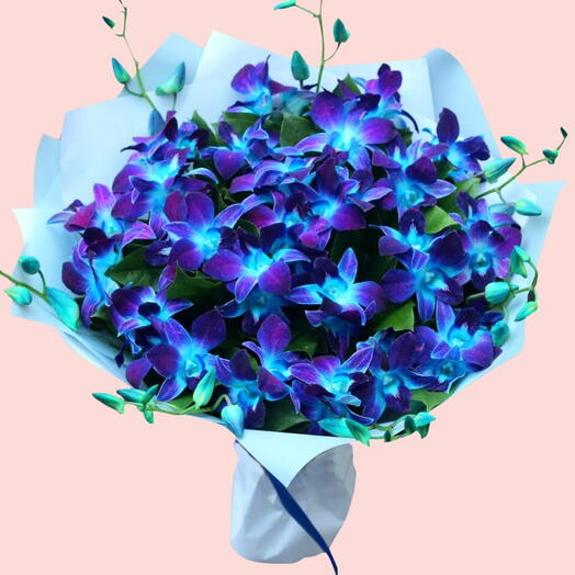 Blue Orchids Bouquet